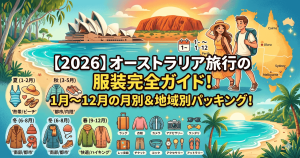 オーストラリア旅行の服装完全ガイド！1〜12月の月別＆地域別パッキング